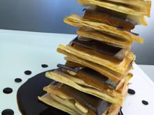 Mille-feuille contemporain au chocolat noir