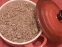 Crumble coco à la compote automnale