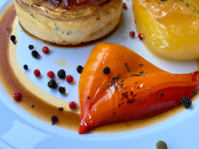 Tatin de brandade aux deux poivrons