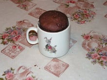 Mug cake au chocolat noir
