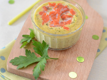 Flan aux courgettes et au saumon au Companion