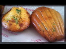 Madeleines chèvre-miel-thym