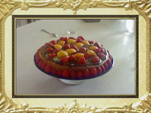 Gâteau choco fruits