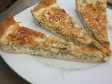 Quiche à la brousse aux fanes de carottes