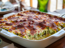 Gratin de courgettes jambon-mozarella