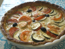 Tarte courgettes-tomates