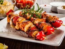Brochettes de volaille à la plancha