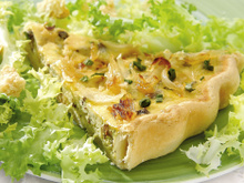 Tarte aux légumes et au tofu