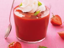 Mon dessert de fraises, chantilly et touche de menthe