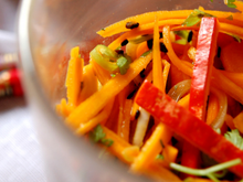 Salade de potimarron au cerfeuil