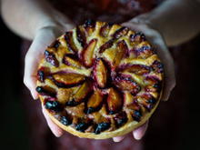 Tarte aux quetsches et crème amandes