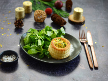 Bouchées aux cèpes et au safran