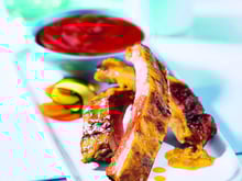 Ribs moutarde au Barbecue