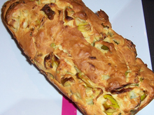 Cake léger saumon fumé, poireaux