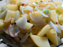 Salade de pomme de terre aux lard