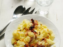 Tartiflette chou-fleur et lard