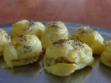 Petits choux apéritifs au foie gras