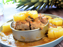 Rouelle de porc aux ananas en cocotte