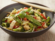 Wok de légumes façon thaïlandaise