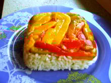 Trio de poivrons marinés