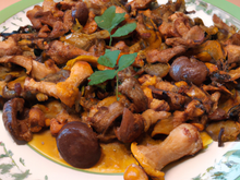 Paupiettes de dinde aux girolles