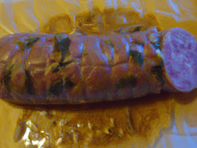 Saucisse de strasbourg farcie