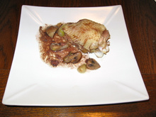 Poulet sauté à la Bourguignonne