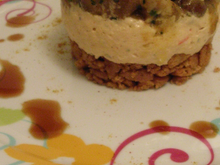 Mousse de saumon fumé aux champignons des bois et spéculoos