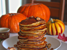 Pancakes de potiron aux châtaignes