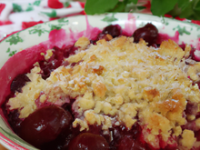 Crumble aux cerises
