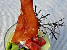 Panna cotta fèves / curry