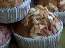 Muffins aux poires et amandes sans gluten