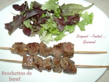 Brochettes de bœuf