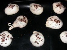 Meringues légères aux pépites de chocolat