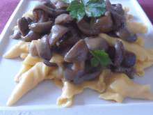 Pâtes complètes aux pleurotes