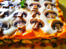 Lasagnes courge et champignons
