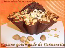 Gâteau aux blancs d'œufs chocolat-amandes