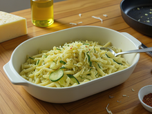 Mêli-mêlo de pâtes et courgettes