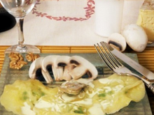 Raviolis farcis à la tomme de Savoie et aux épinards