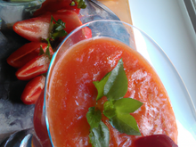Gaspacho de fraises