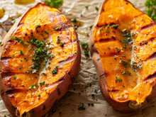 Patate douce au barbecue