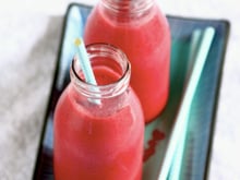 Smoothie fruits rouges et coco