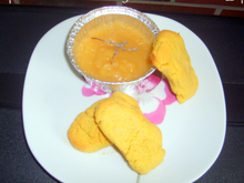 Compote d'abricots au thym et ses sablés de Lupin