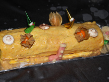 Bûche de Noël aux agrumes au thermomix