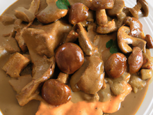 Escalopes de veau sauce Madère Cruz & girolles