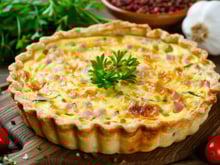 Quiche jambon & vache qui rit