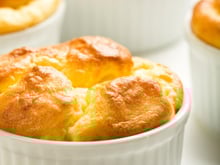 Soufflé de carottes au Bresse Bleu