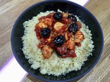 Cocotte de poulet au chorizo et aux olives