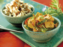 Sauté de Tofou au curry et petits légumes