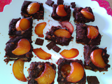 pavé chocolat aux péches fondantes